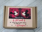 Caja vino, copas , bombones - Imagen 2