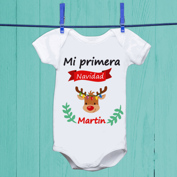 Body mi primera navidad reno - Imagen 1