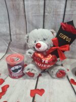 Oso de peluche, rosa con nombre y patatas - Imagen 7