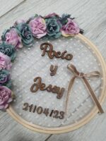 Bastidor porta alianzas boda - Imagen 4