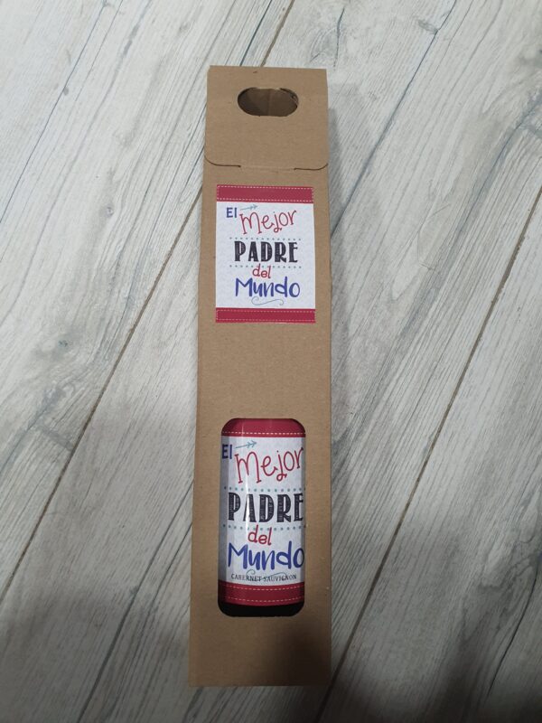 Botella de vino día del Padre - Imagen 2