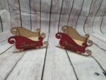 Trineo de madera con nombre personalizado - Imagen 3