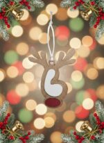 Adorno para árbol de navidad reno inicial - Imagen 3