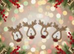 Adorno para árbol de navidad reno inicial - Imagen 5