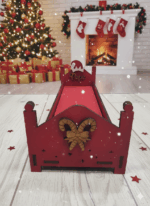 Cama para Elfo con nombre personalizado en madera